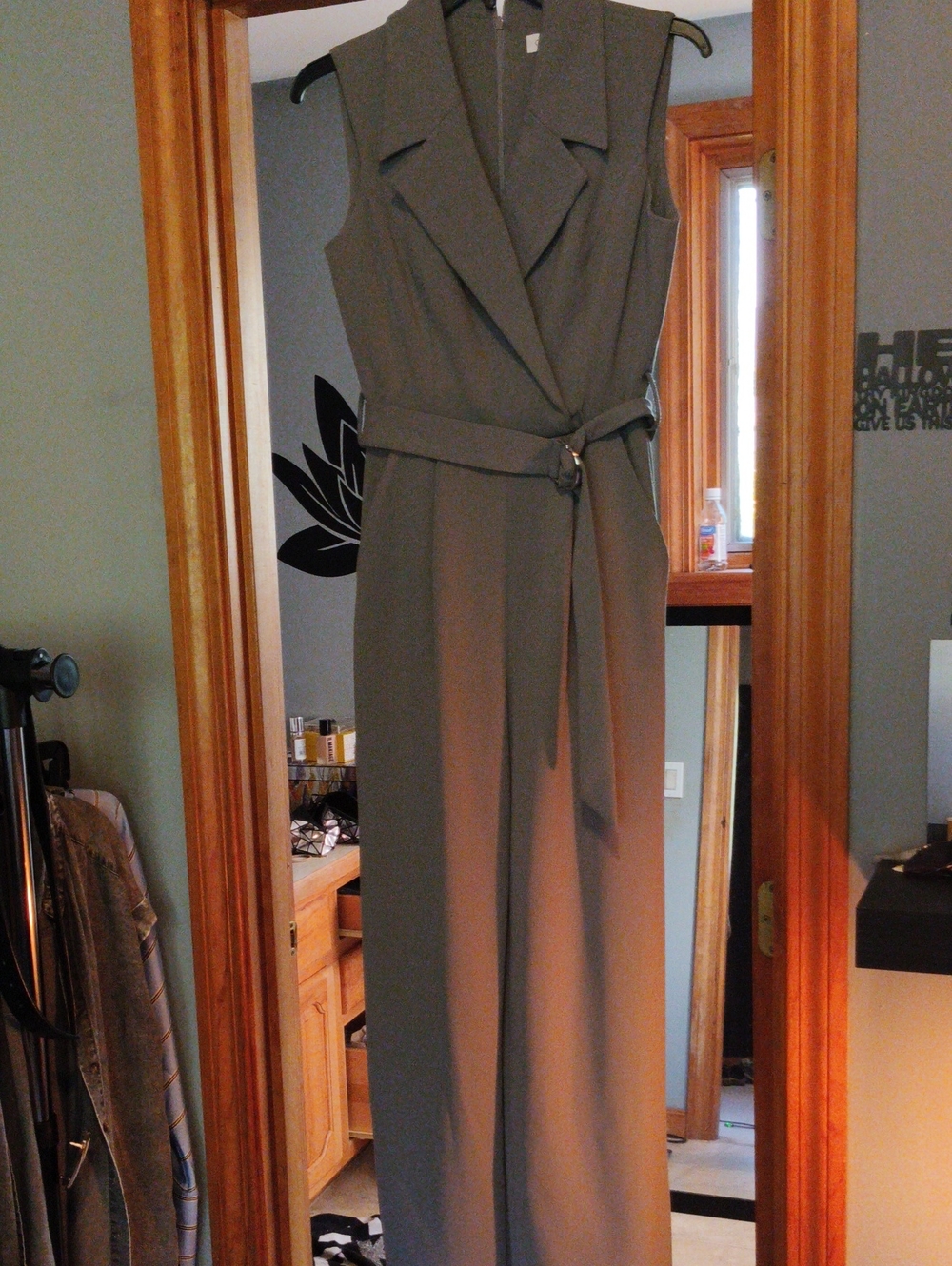 Grey Belted Jumpsuit 2